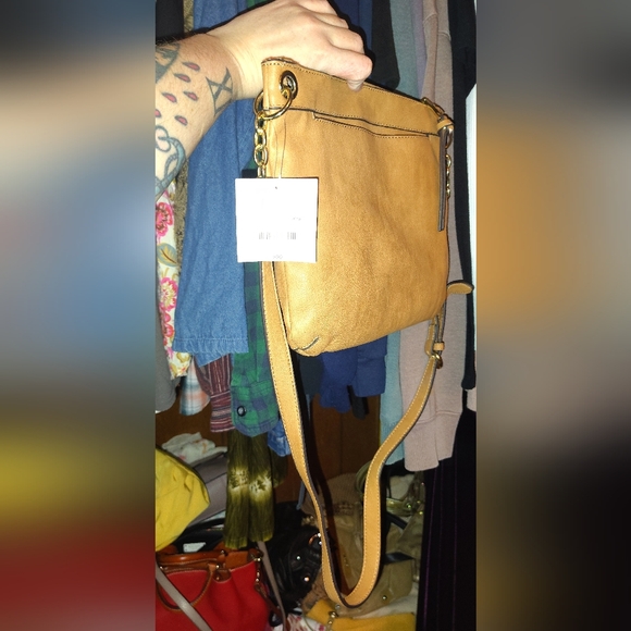 Liz Claiborne Tan Crossbody Bag - Picture 2 of 3